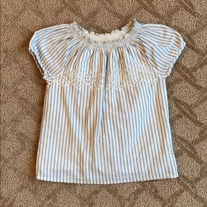 Gap Girl’s Smocked Neck Blouse